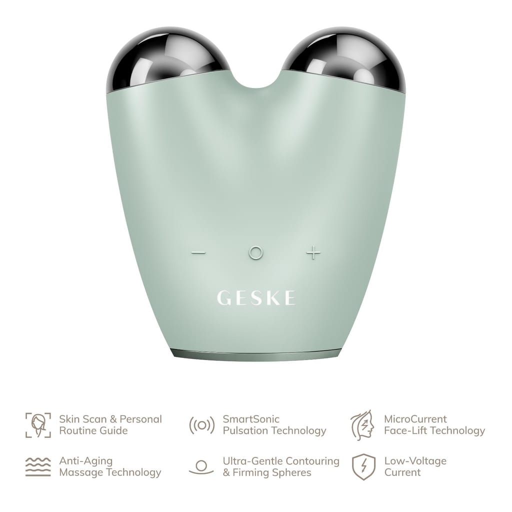 Фото товару: Мікрострумовий підтягувач обличчя GESKE MicroCurrent Face-Lifter 6в1 green № 1