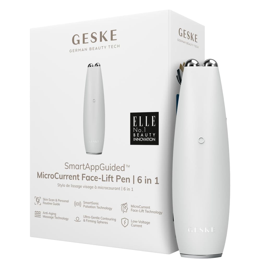 Фото товару: Мікрострумова ручка для підтяжки обличчя GESKE MicroCurrent Face-Lift Pen 6в1 white № 0