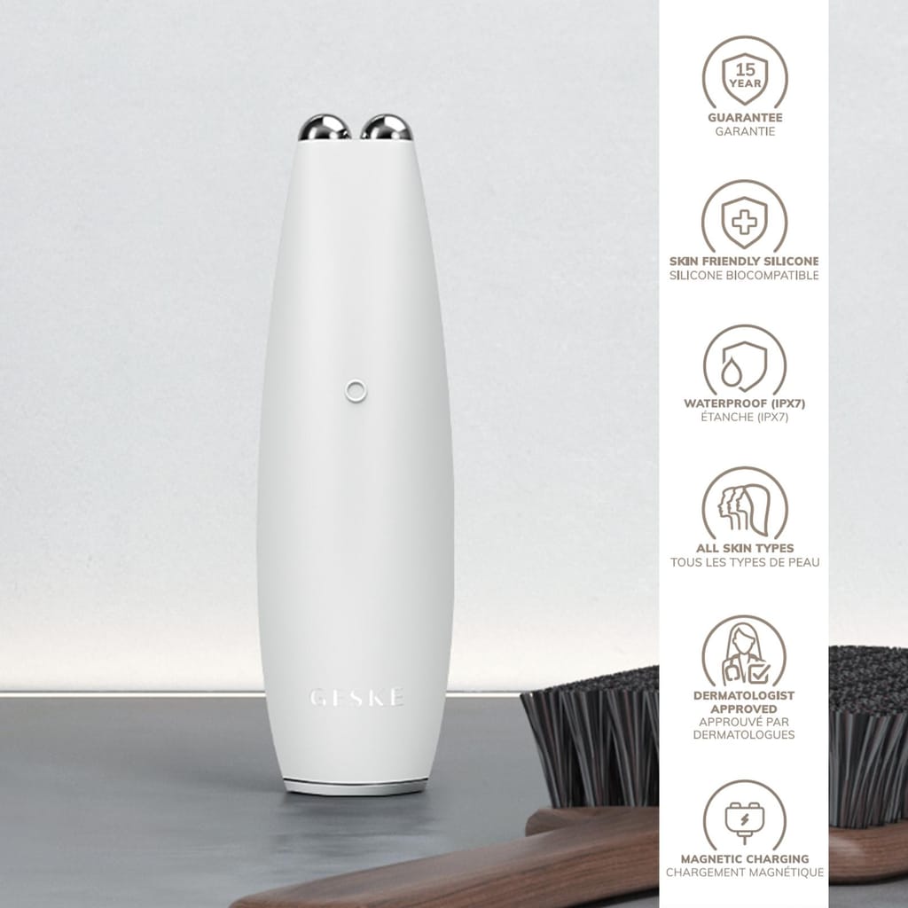 Фото товару: Мікрострумова ручка для підтяжки обличчя GESKE MicroCurrent Face-Lift Pen 6в1 white № 2