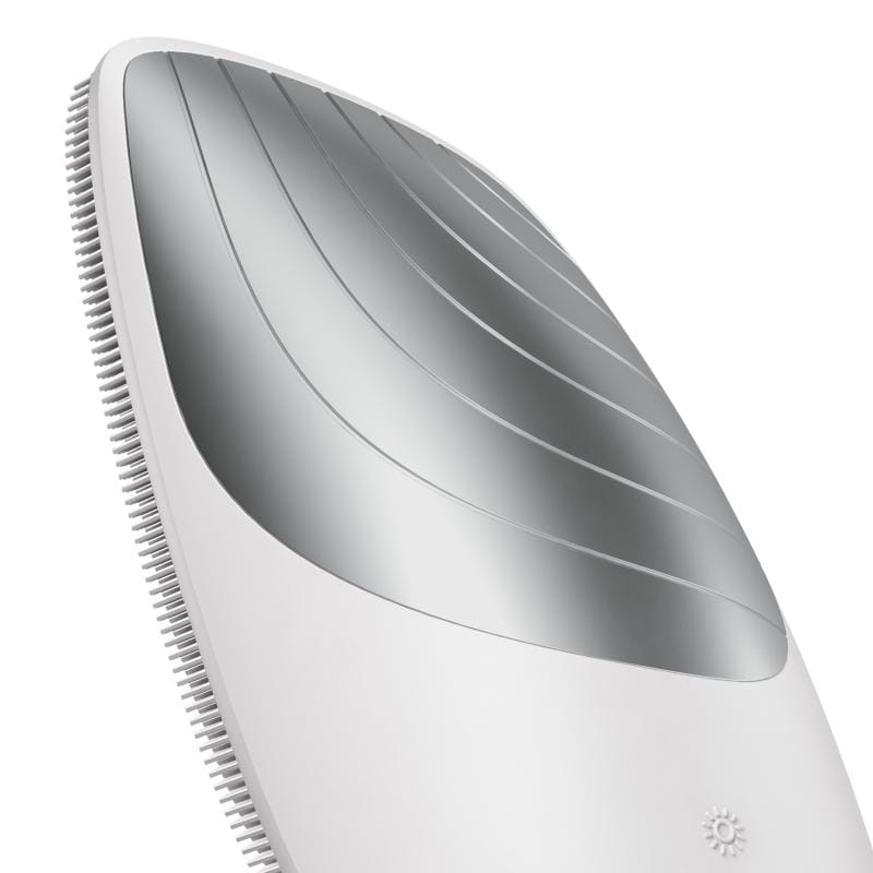 Фото товару: Електронна звукова термо щітка для обличчя GESKE Sonic Thermo Facial Brush 6в1 white № 4