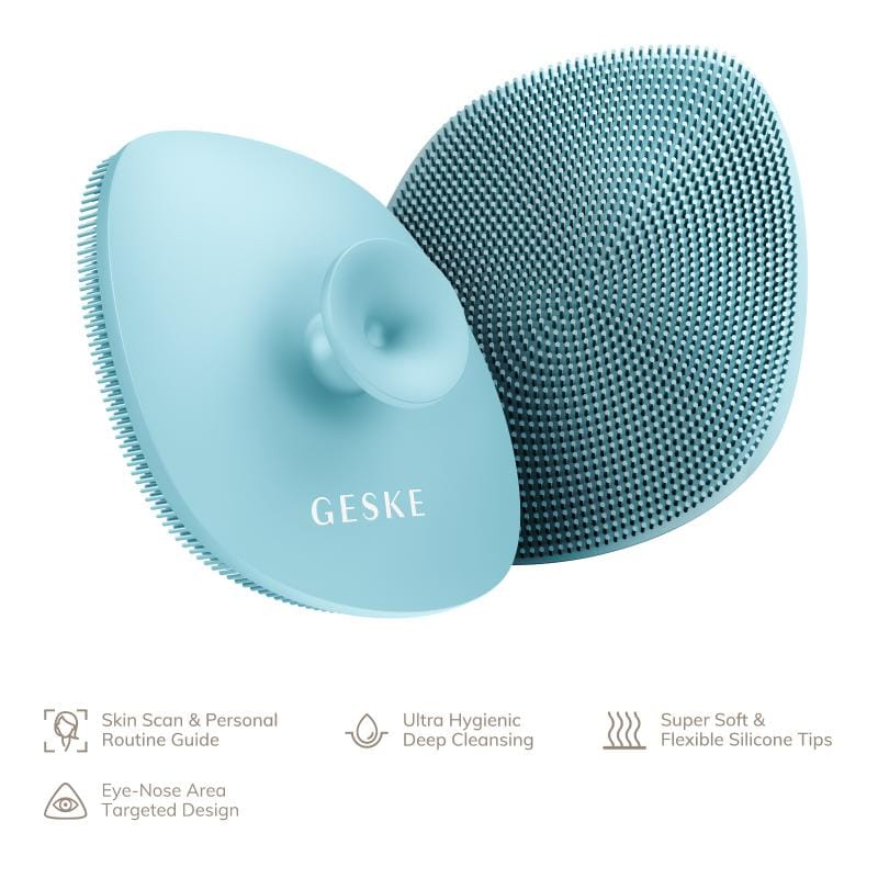 Фото товару: Щітка для обличчя GESKE Facial Brush 4в1 з тримачем turquoise № 1