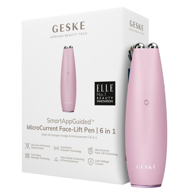 Фото товару: Мікрострумова ручка для підтяжки обличчя GESKE MicroCurrent Face-Lift Pen 6в1 pink № 0