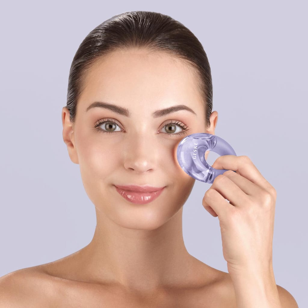 Фото товару: Масажер для очей GESKE Cool&Warm Eye Massager 7в1 purple № 3