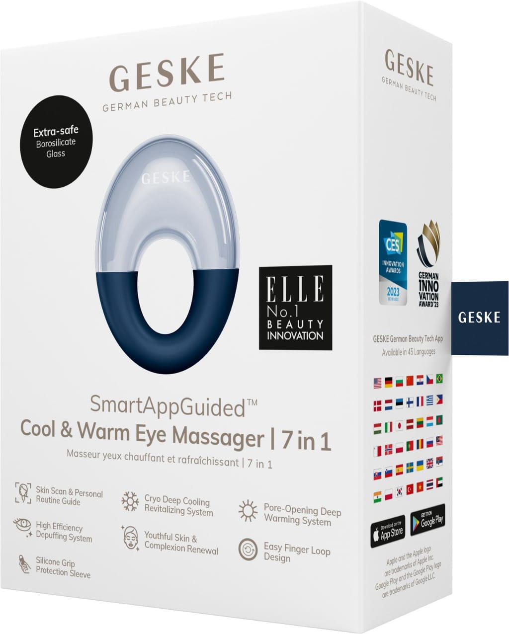 Фото товару: Масажер для очей GESKE Cool&Warm Eye Massager 7в1 midnight № 7