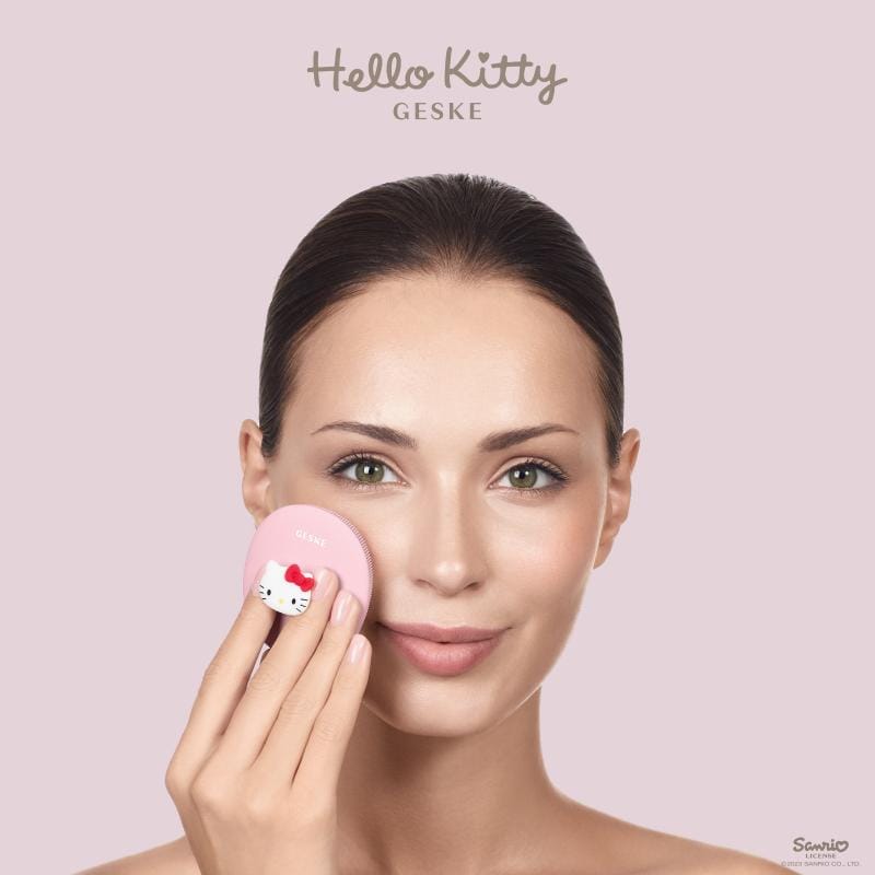 Фото товару: Щітка для обличчя GESKE Facial Brush 3в1 by Hello Kitty з тримачем pink № 3