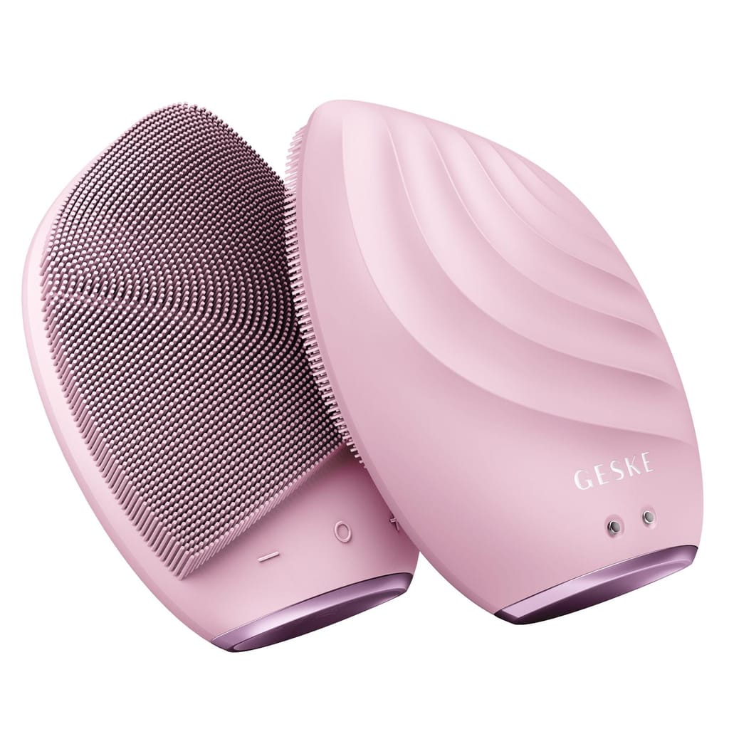 Фото товару: Електронна ультразвукова щітка для обличчя GESKE Sonic Facial Brush 5в1 pink № 5