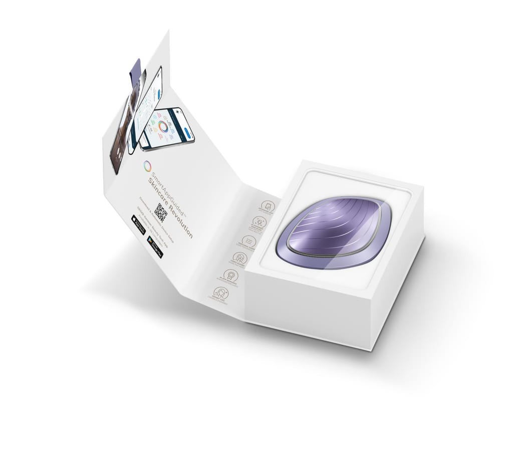 Фото товару: Ультразвукова маска тепло та холод GESKE Sonic Warm&Cool Mask 9в1 purple № 8