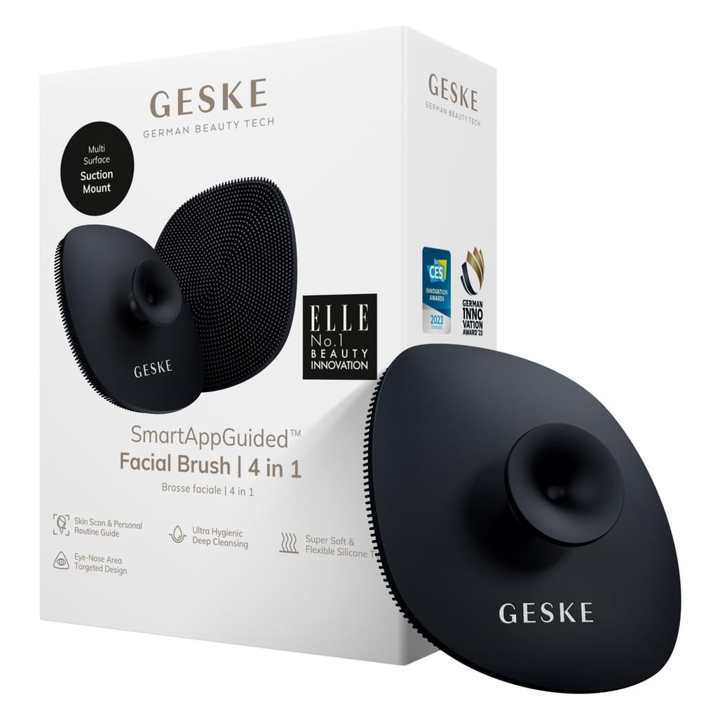 Фото товару: Щітка для обличчя GESKE Facial Brush 4в1 з тримачем black № 0