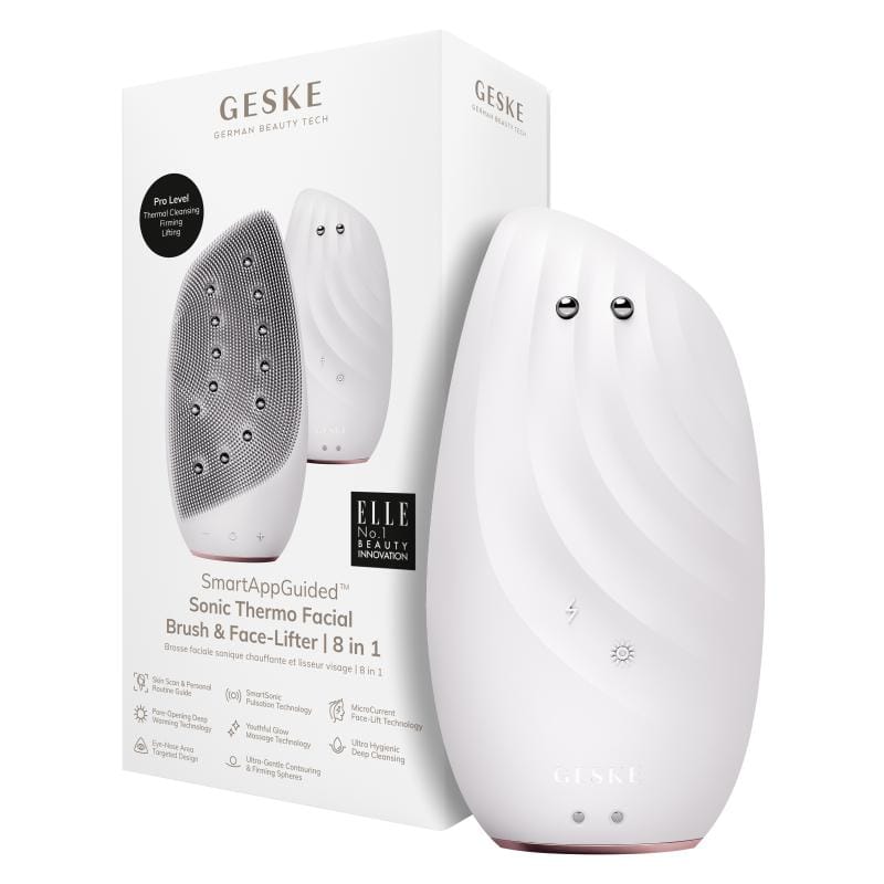 Фото товару: Очищувальна щітка для обличчя GESKE Sonic Thermo Facial Brush&Face-Lifter 8в1 starlight № 0