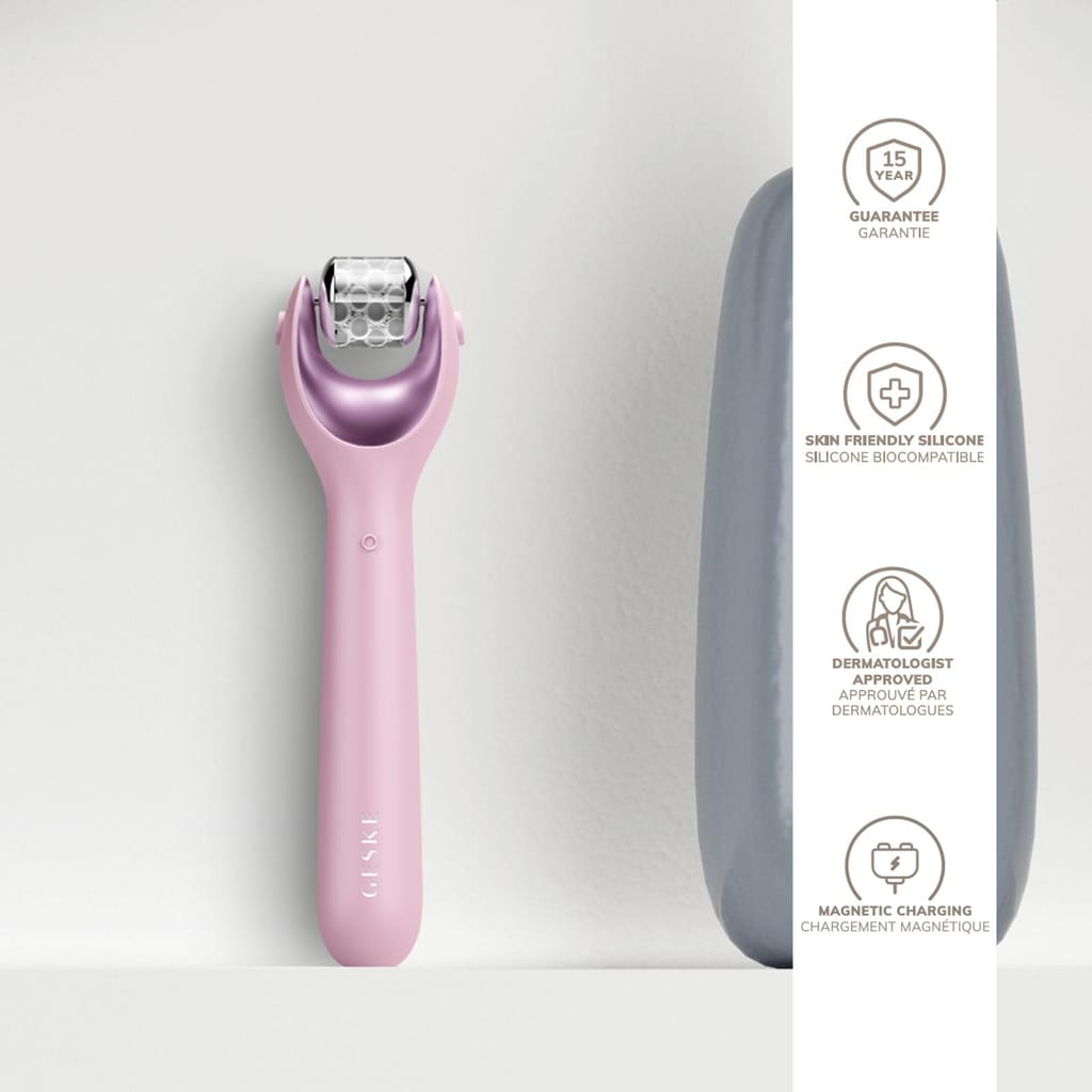 Фото товару: Електронний ролер для обличчя з мікроголками GESKE MicroNeedle Face Roller 9в1 pink № 2