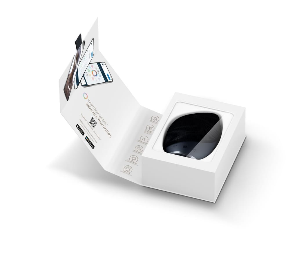 Фото товару: Електронна ультразвукова щітка для обличчя GESKE Sonic Facial Brush 5в1 black № 8