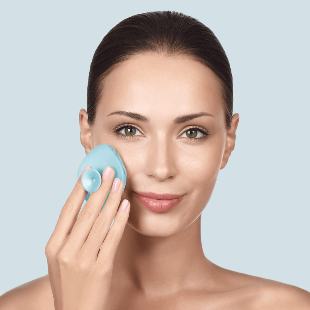 Фото товару: Щітка для обличчя GESKE Facial Brush 4в1 з тримачем turquoise № 3