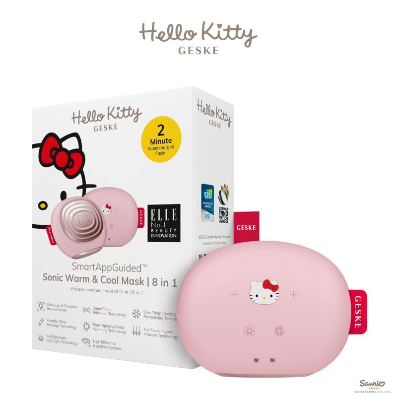 Фото товару: Ультразвукова маска тепло та холод GESKE Sonic Warm&Cool Mask 8в1 by Hello Kitty pink № 0