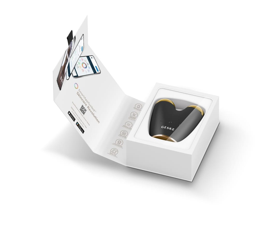 Фото товару: Мікрострумовий підтягувач обличчя GESKE MicroCurrent Face-Lifter 6в1 gray № 8