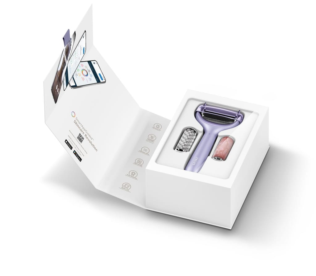 Фото товару: Ролер для голкової мезотерапії обличчя та тіла GESKE MicroNeedle Face&Body Roller 9в1 purple № 8