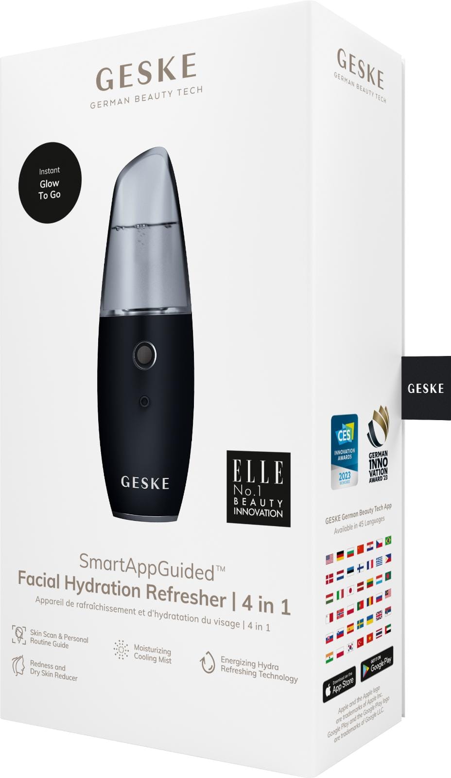 Фото товару: Зволожувач для шкіри обличчя GESKE Facial Hydration Refresher 4 in 1 black № 7