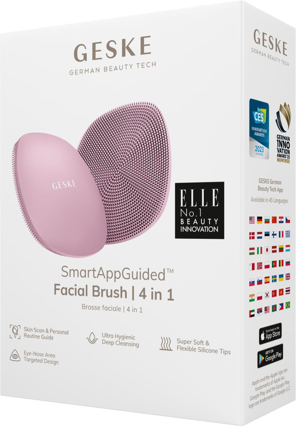 Фото товару: Щітка для обличчя GESKE Facial Brush 4в1 pink № 7