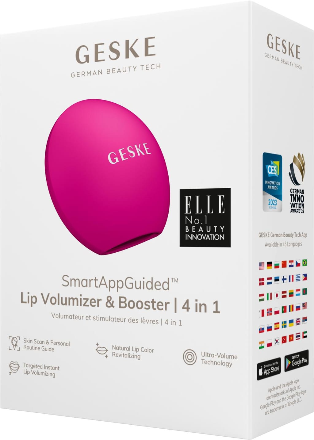 Фото товару: Пристрій для збільшення обʼєму губ GESKE Lip Volumizer&Booster 4в1 Small magenta № 7