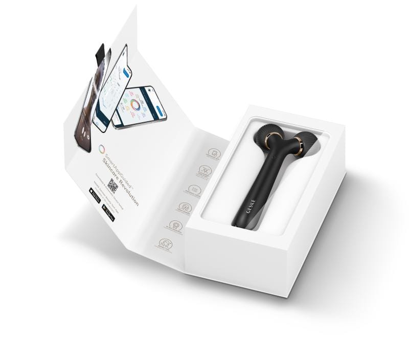 Фото товару: Електронний ультразвуковий ролик для обличчя GESKE Sonic Facial Roller 4в1 gray № 8