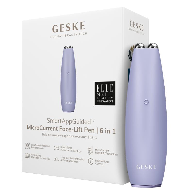 Фото товару: Мікрострумова ручка для підтяжки обличчя GESKE MicroCurrent Face-Lift Pen 6в1 purple № 0