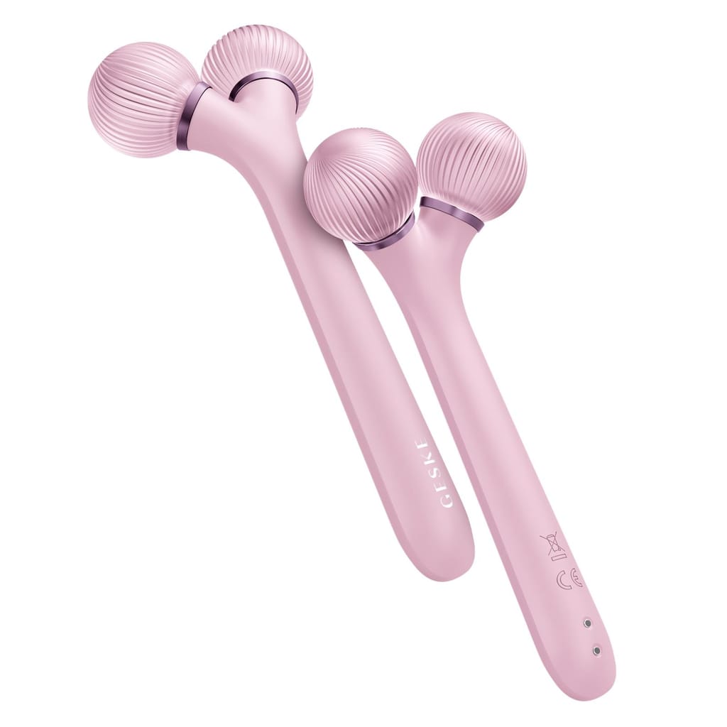 Фото товару: Електронний ультразвуковий ролик для обличчя GESKE Sonic Facial Roller 4в1 pink № 5