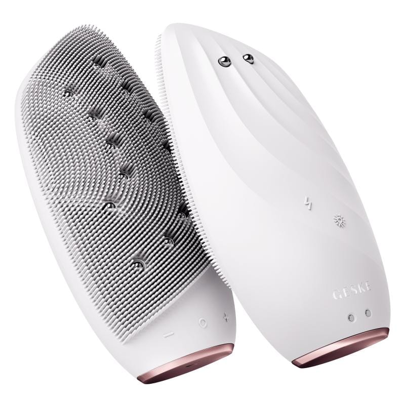 Фото товару: Очищувальна щітка для обличчя GESKE Sonic Thermo Facial Brush&Face-Lifter 8в1 starlight № 5