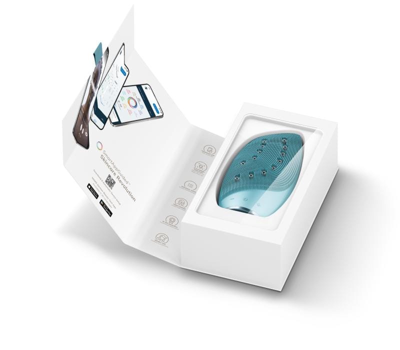 Фото товару: Очищувальна щітка для обличчя GESKE Sonic Thermo Facial Brush&Face-Lifter 8в1 turquoise № 8