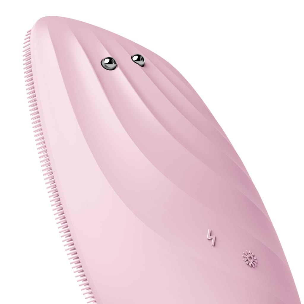 Фото товару: Очищувальна щітка для обличчя GESKE Sonic Thermo Facial Brush&Face-Lifter 8в1 pink № 4