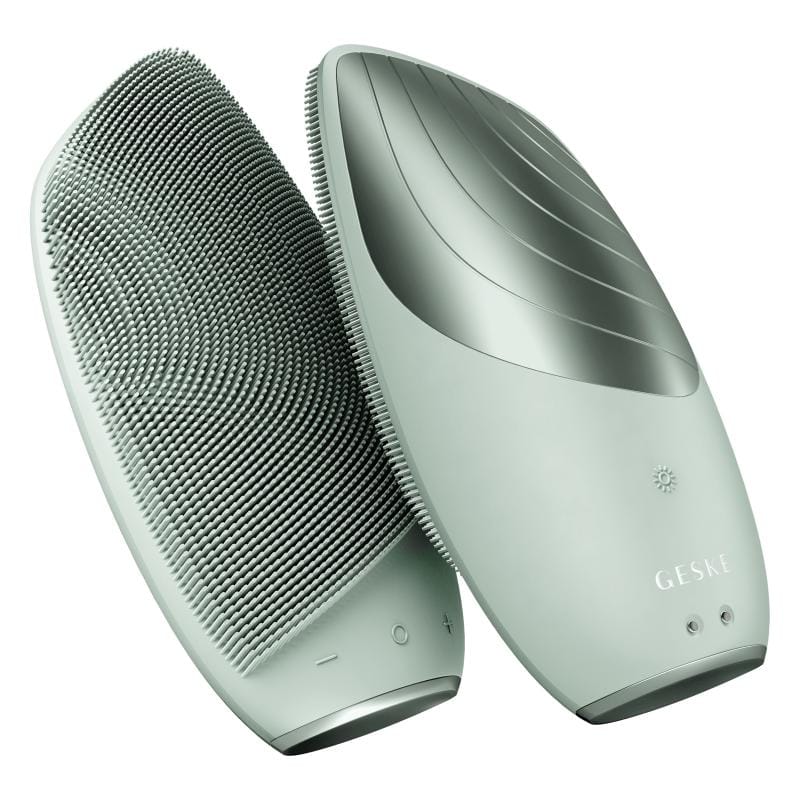 Фото товару: Електронна звукова термо щітка для обличчя GESKE Sonic Thermo Facial Brush 6в1 green № 5
