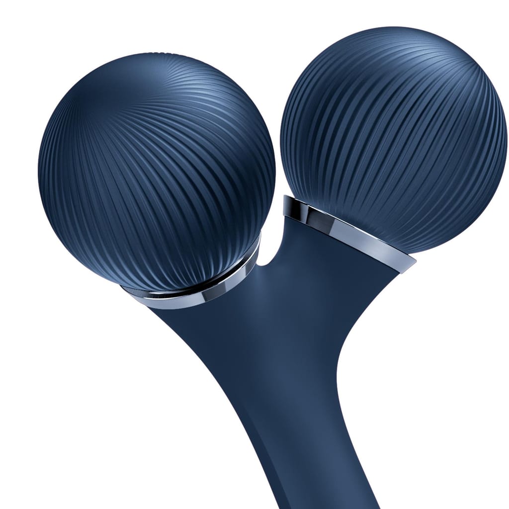 Фото товару: Електронний ультразвуковий ролик для обличчя та тіла GESKE Sonic Facial&Body Roller 4в1 midnight № 4