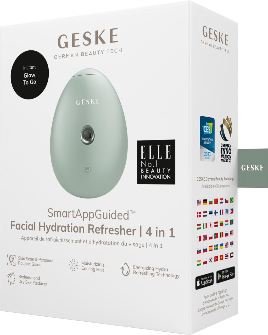 Фото товару: Електронний освіжувач для зволоження обличчя GESKE Facial Hydration Refresher 4в1 green № 7