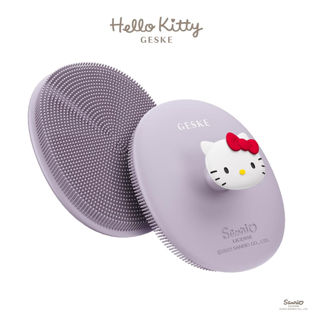 Фото товару: Щітка для обличчя GESKE Facial Brush 3в1 by Hello Kitty з тримачем purple № 5