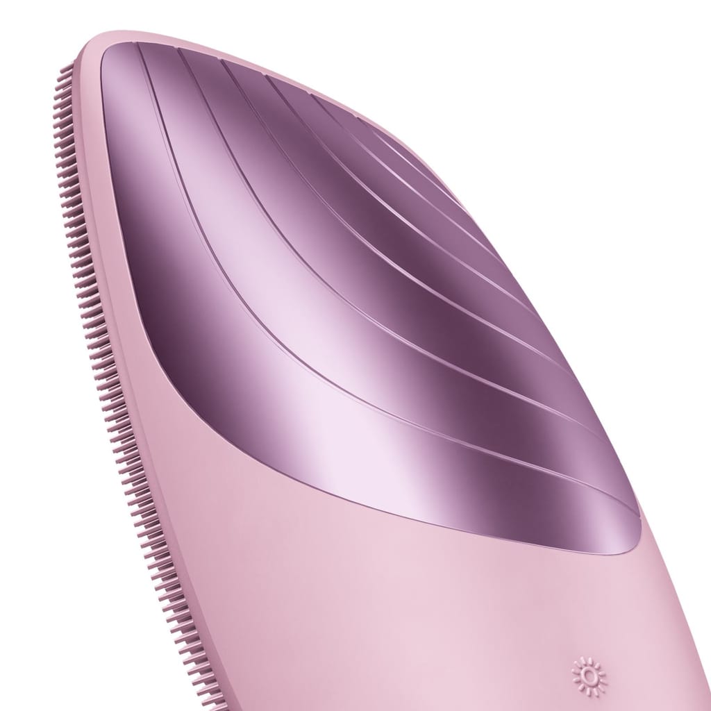Фото товару: Електронна звукова термо щітка для обличчя GESKE Sonic Thermo Facial Brush 6в1 pink № 4