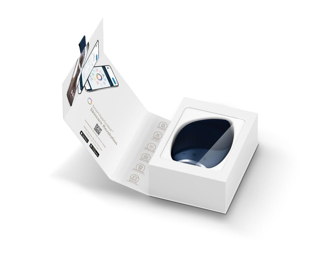 Фото товару: Електронна ультразвукова щітка для обличчя GESKE Sonic Facial Brush 5в1 midnight № 8