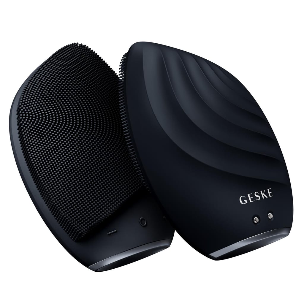 Фото товару: Електронна ультразвукова щітка для обличчя GESKE Sonic Facial Brush 5в1 black № 5