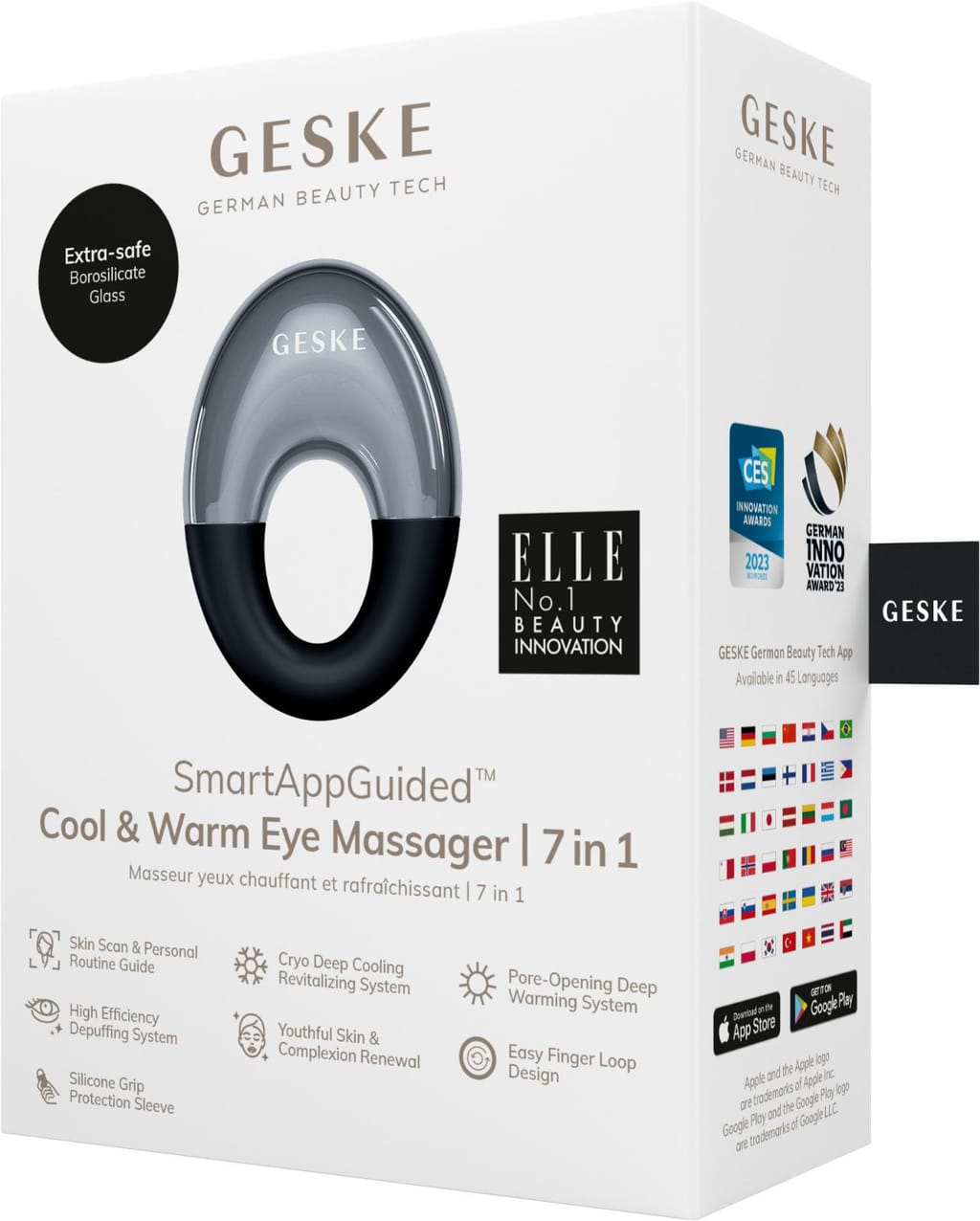 Фото товару: Масажер для очей GESKE Cool&Warm Eye Massager 7в1 black № 7