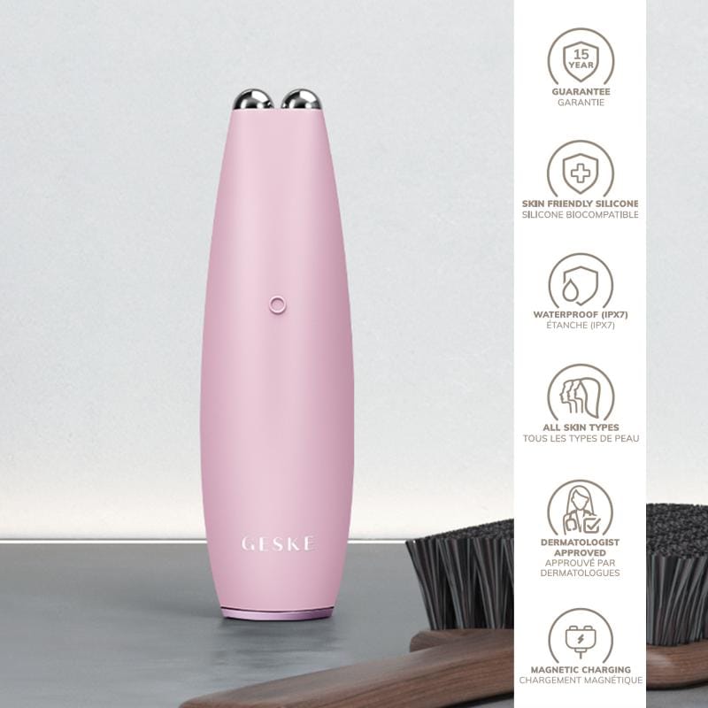 Фото товару: Мікрострумова ручка для підтяжки обличчя GESKE MicroCurrent Face-Lift Pen 6в1 pink № 2