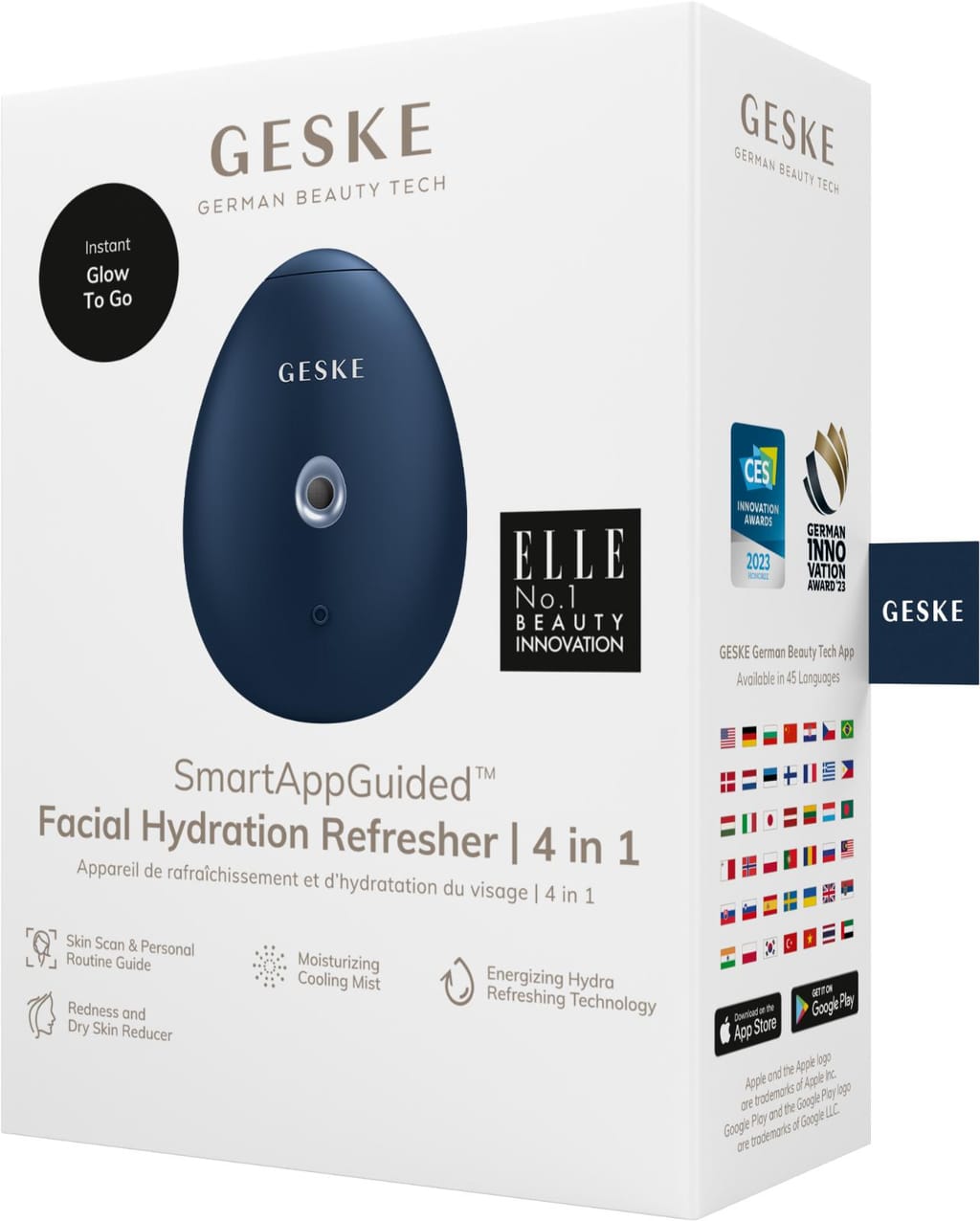 Фото товару: Електронний освіжувач для зволоження обличчя GESKE Facial Hydration Refresher 4в1 midnight № 7