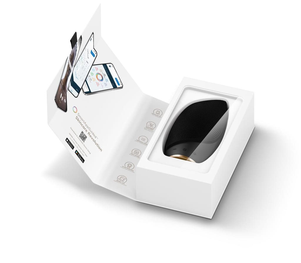 Фото товару: Електронна звукова термо щітка для обличчя GESKE Sonic Thermo Facial Brush 6в1 gray № 8