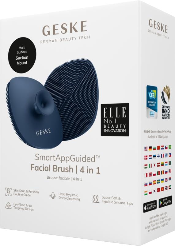 Фото товару: Щітка для обличчя GESKE Facial Brush 4в1 з тримачем midnight № 7