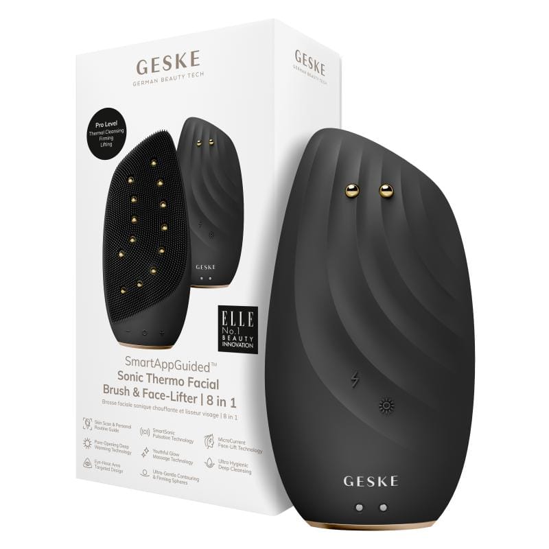 Фото товару: Очищувальна щітка для обличчя GESKE Sonic Thermo Facial Brush&Face-Lifter 8в1 gray № 0