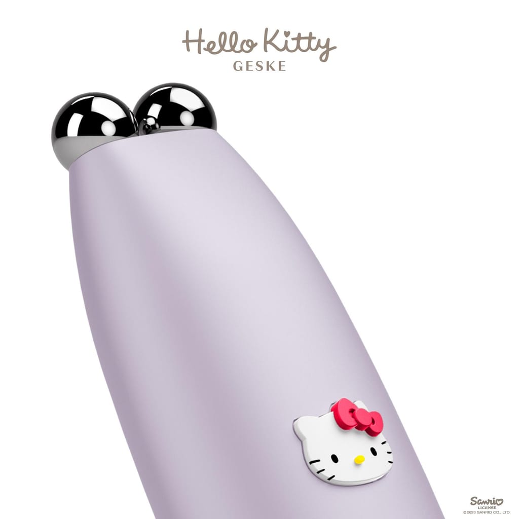 Фото товару: Мікрострумова ручка для підтяжки обличчя GESKE MicroCurrent Face-Lift Pen 6в1 by Hello Kitty purple № 4
