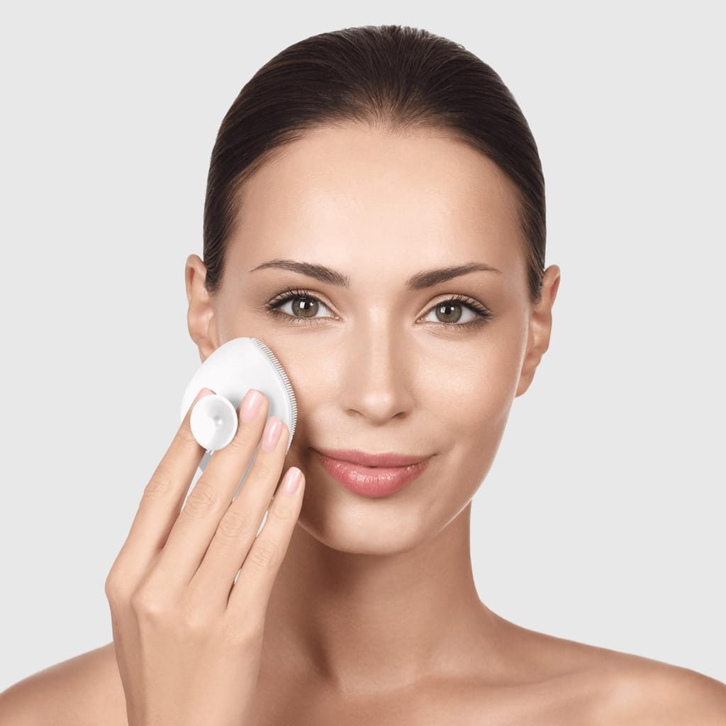 Фото товару: Щітка для обличчя GESKE Facial Brush 4в1 з тримачем white № 3