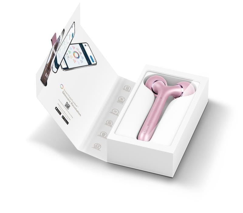 Фото товару: Електронний ультразвуковий ролик для обличчя та тіла GESKE Sonic Facial&Body Roller 4в1 pink № 8