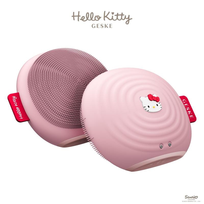 Фото товару: Електронна ультразвукова щітка для обличчя GESKE Sonic Facial Brush 4в1 by Hello Kitty pink № 5