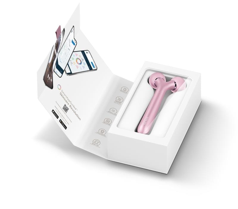 Фото товару: Електронний ультразвуковий ролик для обличчя GESKE Sonic Facial Roller 4в1 pink № 8