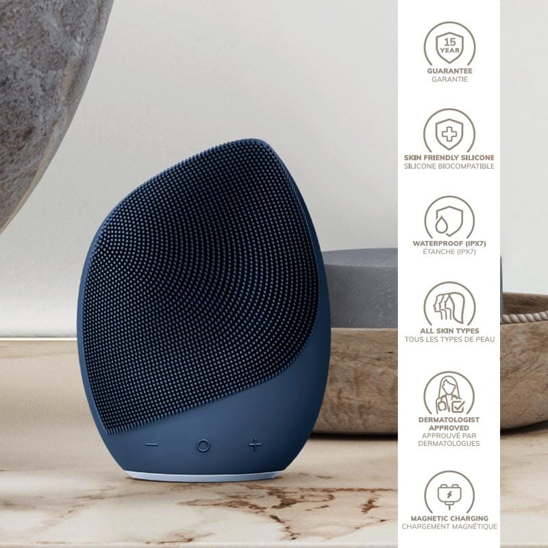 Фото товару: Електронна ультразвукова щітка для обличчя GESKE Sonic Facial Brush 5в1 midnight № 2