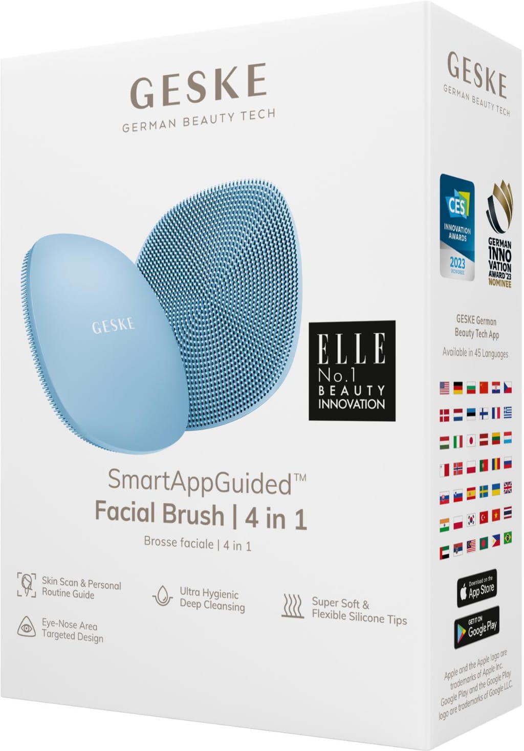 Фото товару: Щітка для обличчя GESKE Facial Brush 4в1 aquamarine № 7