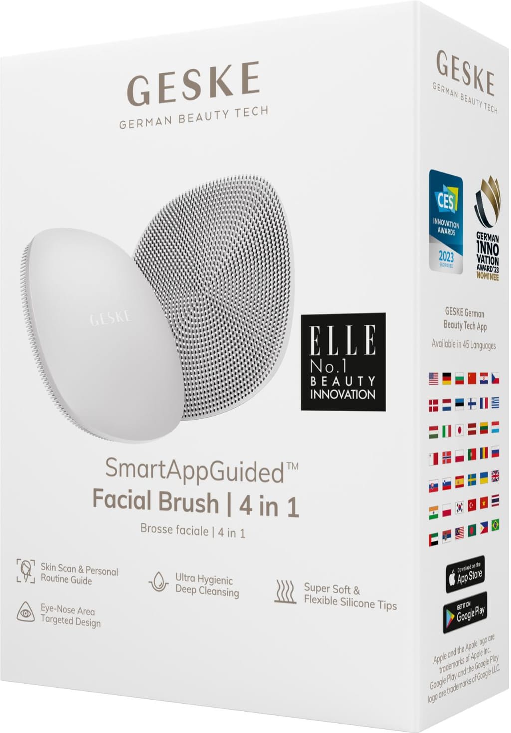 Фото товару: Щітка для обличчя GESKE Facial Brush 4в1 white № 7