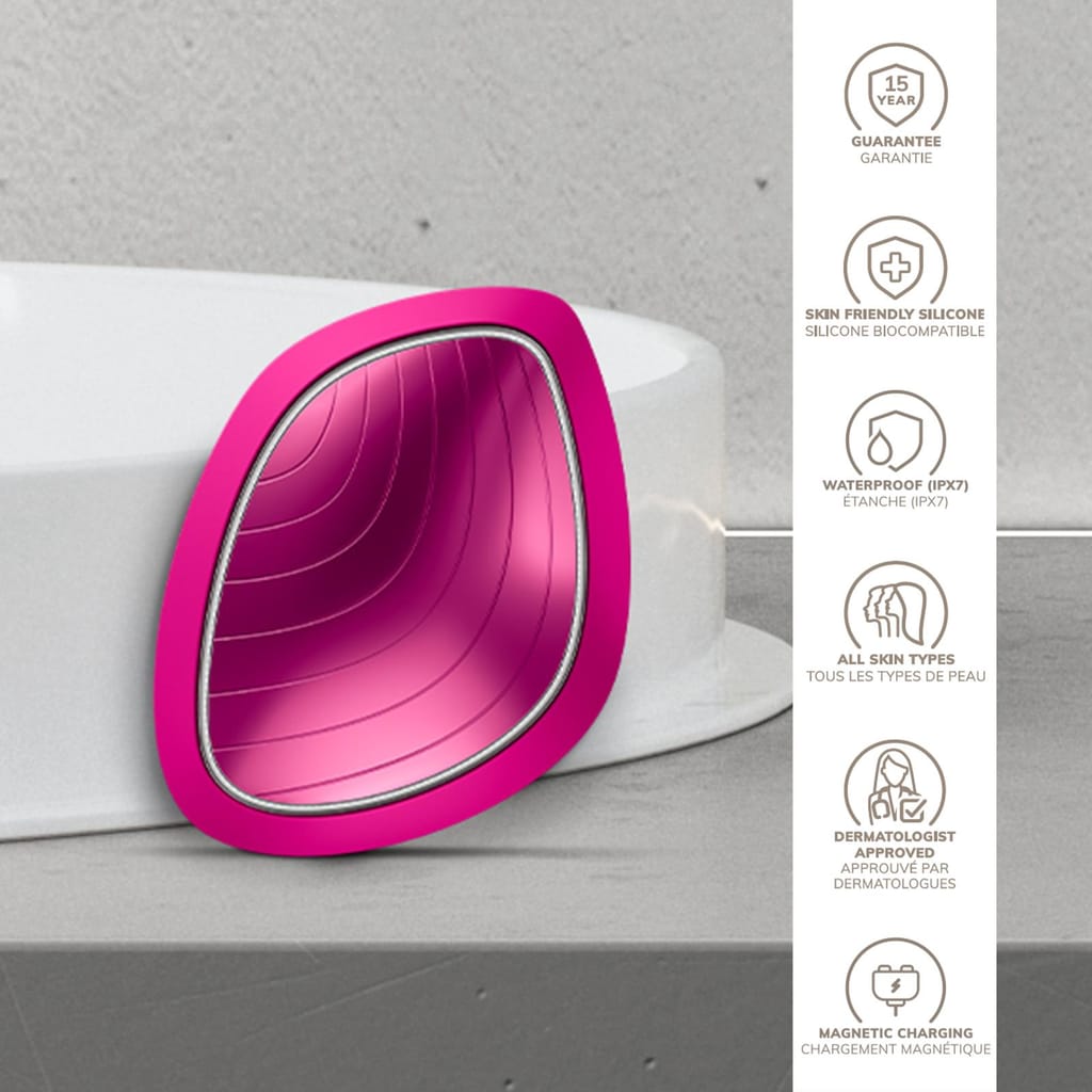 Фото товару: Ультразвукова маска тепло та холод GESKE Sonic Warm&Cool Mask 9в1 magenta № 2